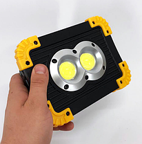 Переносний led ліхтар аккумуляторний прожектор X-Balog 20W з PowerBank для кемпінгу та аварійних ситуацій, фото 3