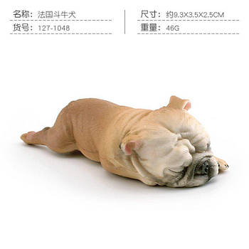 Фігурка сплячого французького бульдога колекційна i27 G-Rich