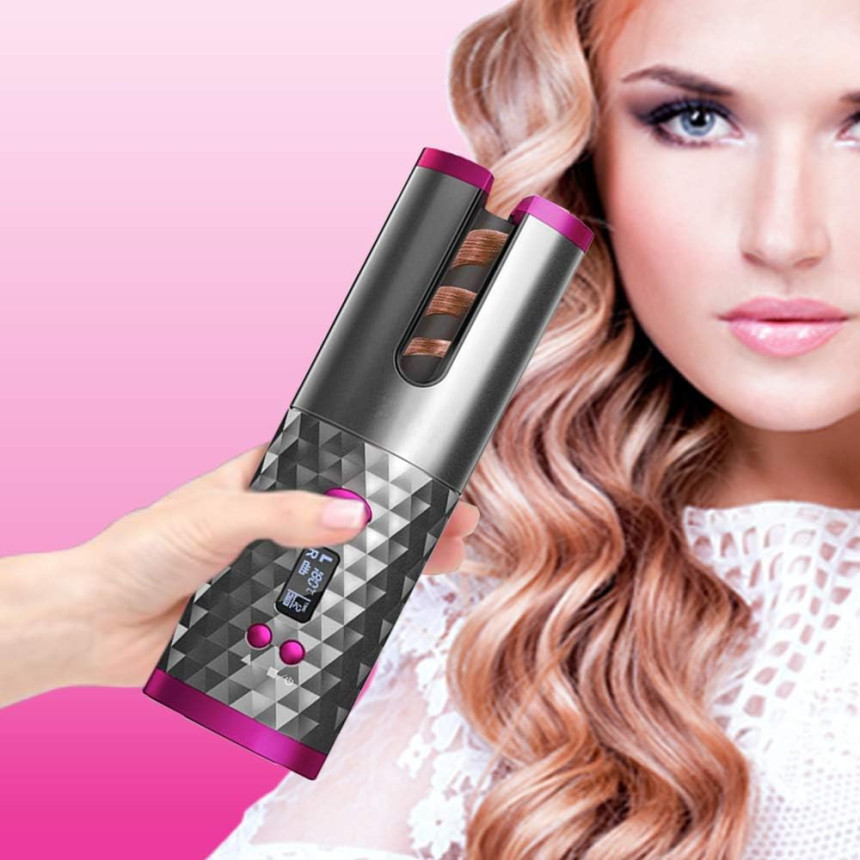 Стайлер авто-бігуді акумуляторний Ramindong Hair Curler для завивки волосся з керамічним покриттям WM-002