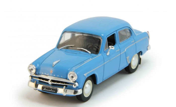 Автолегенди №1 Москвич-407 1958-1963 років. яскраво-синій | Колекційна модель 1:43 | DeAgostini