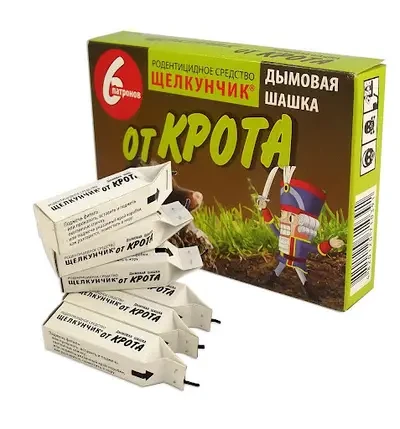 Димова шашка Щелкунчик від кротів, 6 шт в упаковці