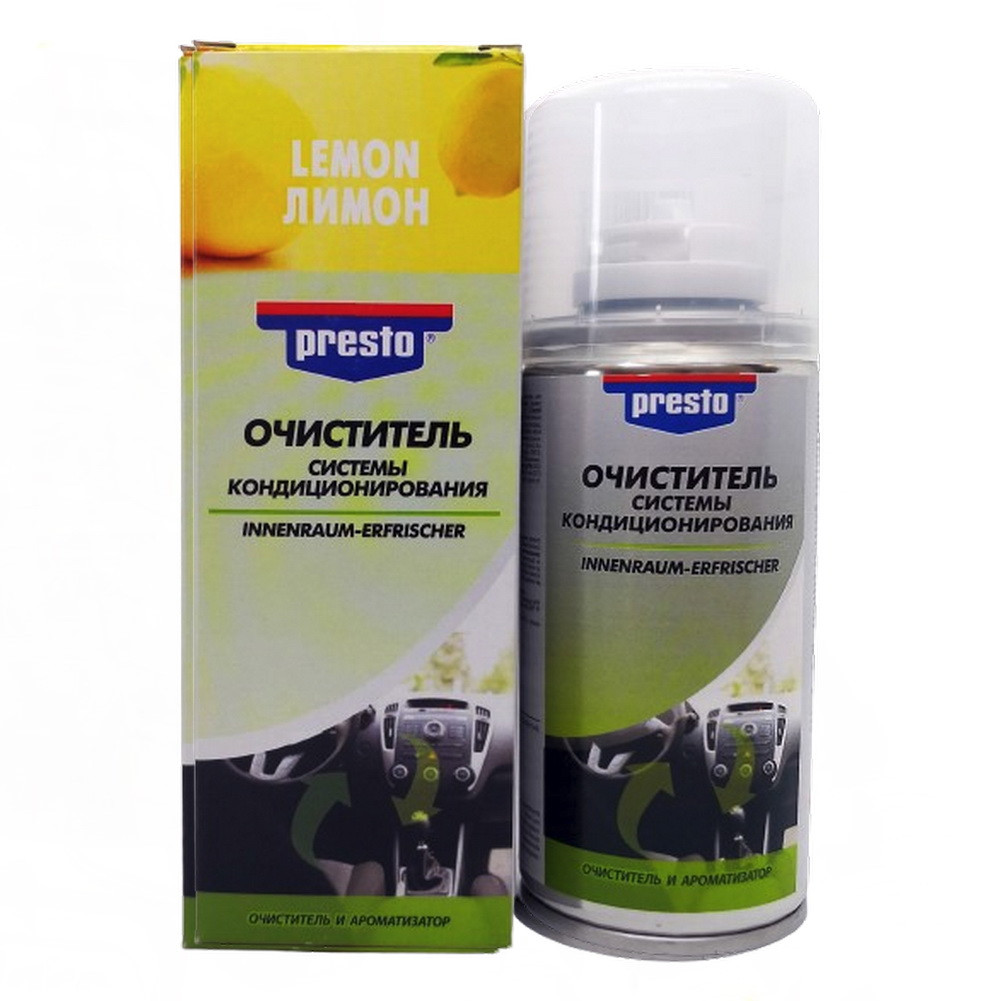 Очисник системи кондиціонування Presto "лимон" 150 мл, фото 1