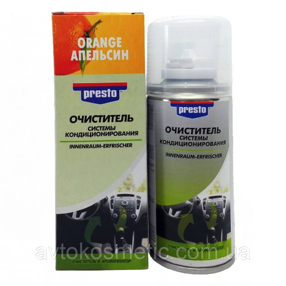 Очисник системи кондиціонування Presto "апельсин " 150 мл, фото 1