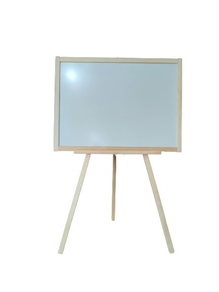 Мольберт 2-сторонній., магнітний, 3 ноги, висота 100 см (поле 66*49см), фото 1