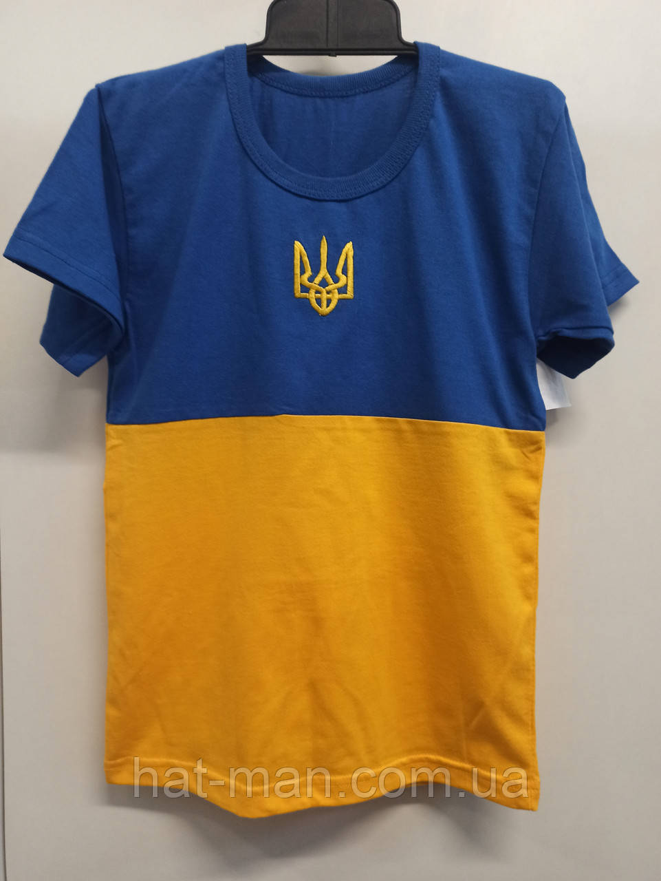 Дитяча жовто-синя футболка з тризубом (від 3х до 14років)