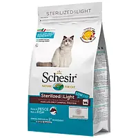 Сухий корм для стерилізованих котів Schesir Cat Sterilized and Light монопротеїновий з рибою 400 г