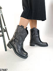 Натуральні жіночі зимові черевики 27687 розміри 38