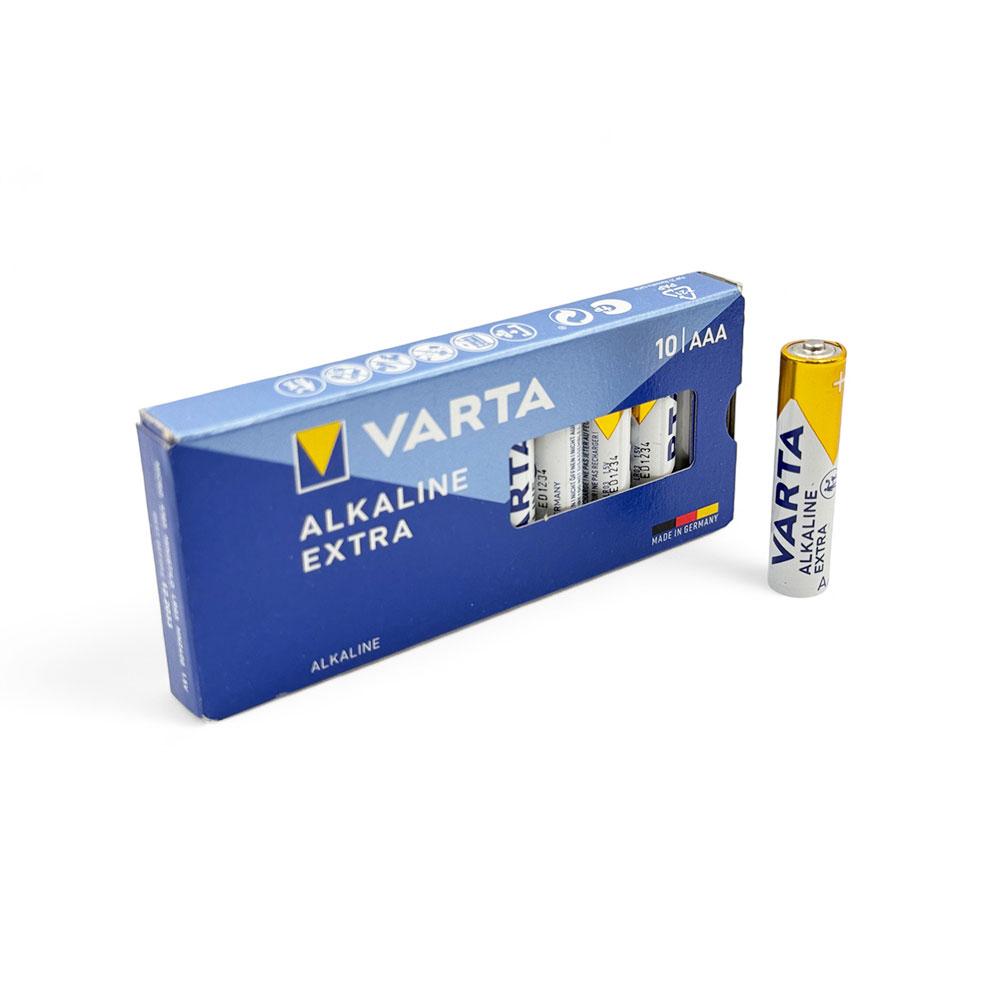 Батарейки AAA (LR03) Varta Longlife Extra Alkaline (1.5v) 10шт, фото 1