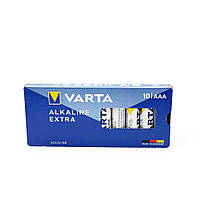 Батарейки AAA (LR03) Varta Longlife Extra Alkaline (1.5v) 10шт, фото 3