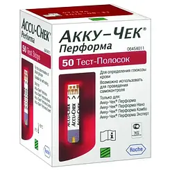 Тест-смужки Accu-Chek® (Аку чек) Performa 50 шт.