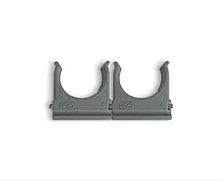 Кліпса для гофротруби D 25 мм, сіра