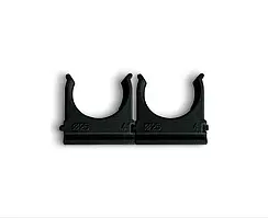 Кліпса для гофротруби D 25 мм, чорна