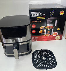 Фритюрница настольная аэрофритюрница 3000Вт на 8 л. Zepline ZP-092 аерогриль для картоплі фрі