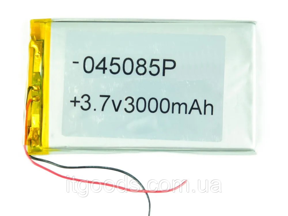 Універсальний акумулятор 3.7V 3000mAh (4.0*48*81mm) 2-pin для планшетів / телефонів / камер / електронних книг