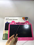 Графічний планшет для малювання ведмедик рожевий 13,5 дюйма на батарейці з двома стилусами, фото 4