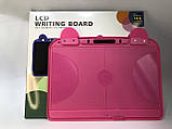Графічний планшет для малювання ведмедик рожевий 13,5 дюйма на батарейці з двома стилусами, фото 2