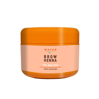 Хна Mayur для брів Темно-коричнева 10 г (4820189560425)