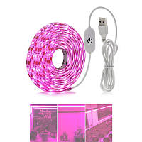 Фітострічка для рослин LED USB з вимикачем IP65 2 м