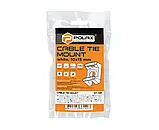 Кріплення для кабельної стяжки до 5 мм, 15х10 мм, біла, фото 2