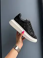 Кросівки Alexander McQueen (3 кольори, 36-41), Шкіра/Блискітки