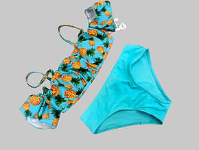 Купальник для девочек Samegame 317 Ананас мята(В НАЛИЧИИ ТОЛЬКО 36 УКР р-ры), фото 1