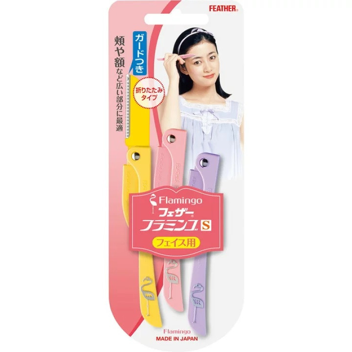 Feather Flamingo S Жіноча бритва для обличчя, 3 шт, фото 1
