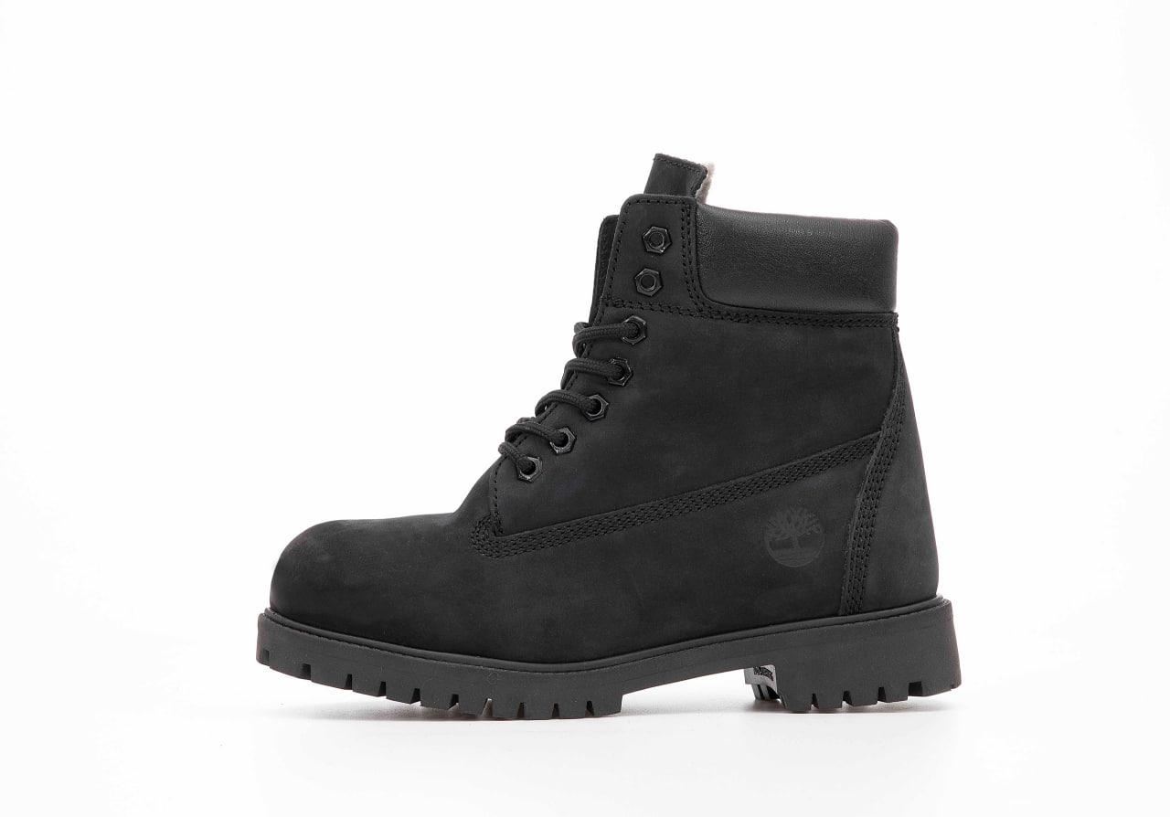 Черевики чорні Timberland Black Тімберленди жіночі