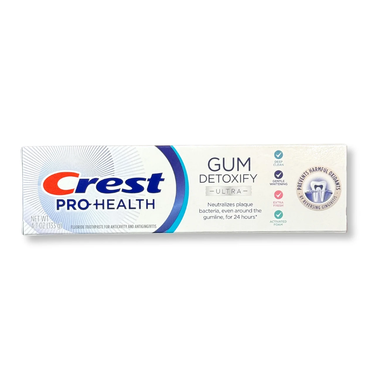 Crest Pro Helth Gum Detoxify 133 гр ultra зубна паста, вибілювальна та глибокоочисна зубна паста, фото 1