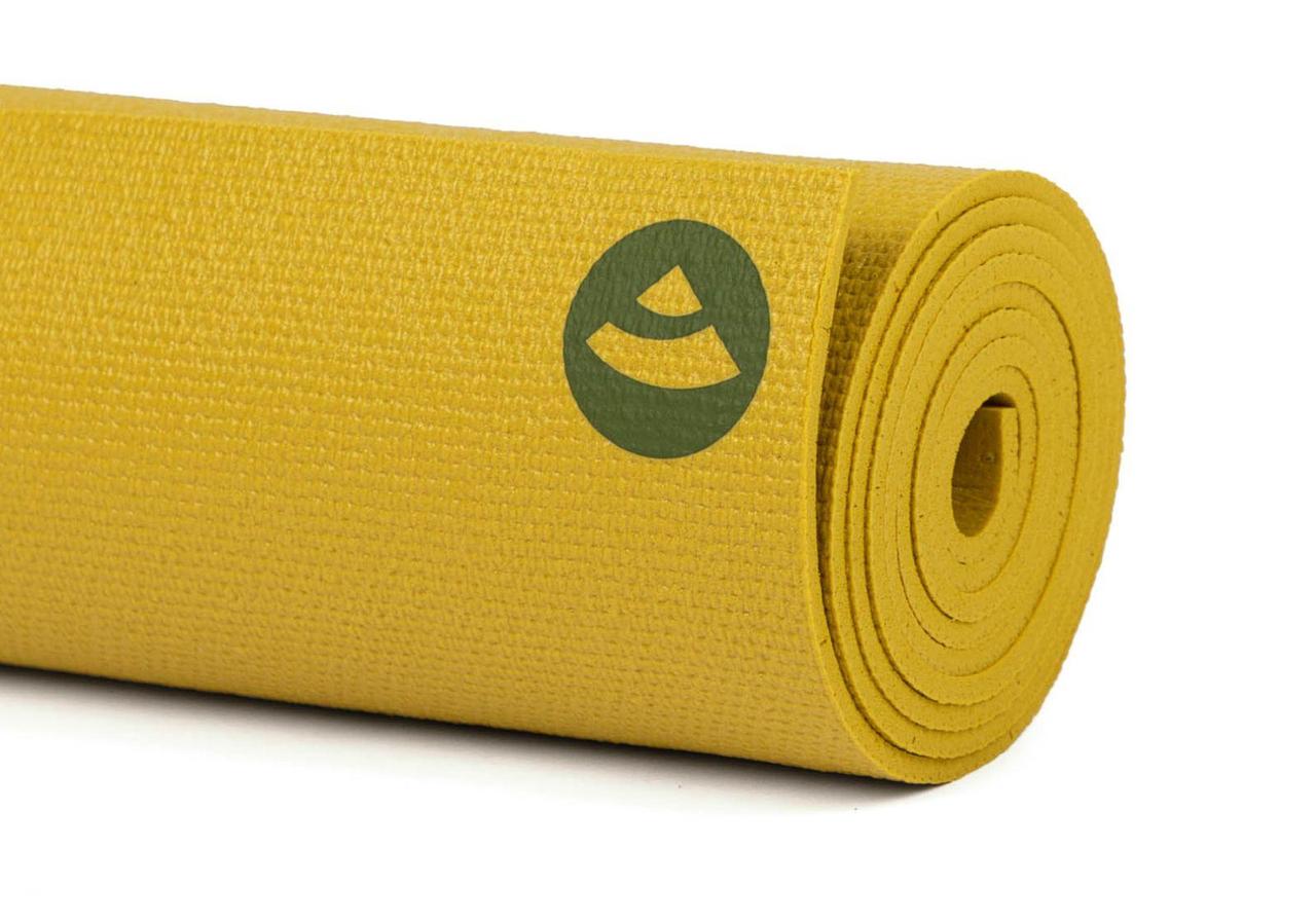 Йога мат Rishikesh Premium 60 Bodhi килимок для йоги та спорту гірчичний