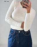 Базовий однотонний трикотажний светр  167 со, фото 7