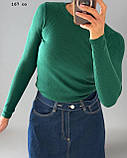 Базовий однотонний трикотажний светр  167 со, фото 2