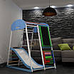 Спортивний дерев'яний комплекс «SportWood Sky Plus 7» різнокольоровий з мольбертом ТМ "SportBaby" (130х124х132 см), фото 4