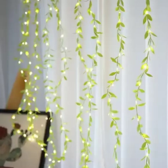 Декоративна гірлянда SunLamp 180 Led теплий білий, 3х1м 10 ліній 8 режимів, 220в