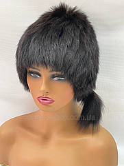 Жіноча зимова шапка з фінського хутра песця "Парик"