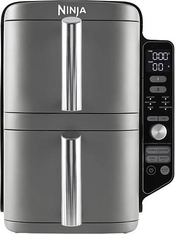 Мультипіч (аерофритюрниця) NINJA Double Stack XL 2-Level Air Fryer 9.5L (SL400EU), фото 1