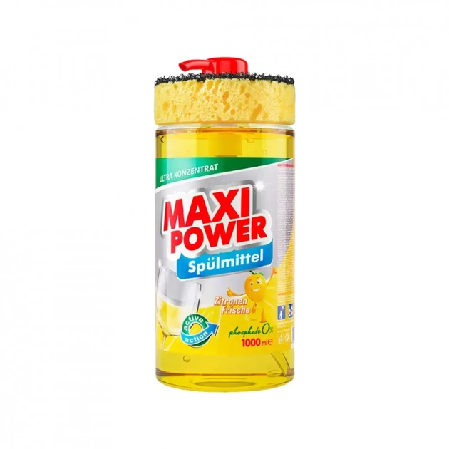 Maxi Power засіб для миття посуду Лимон 1 л