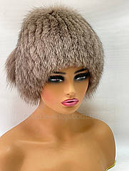 Жіноча зимова шапка з фінського хутра песця "Парик"