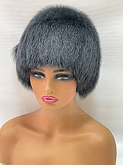 Жіноча зимова шапка з фінського хутра песця "Парик"