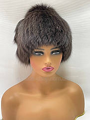 Жіноча зимова шапка з фінського хутра песця "Парик"