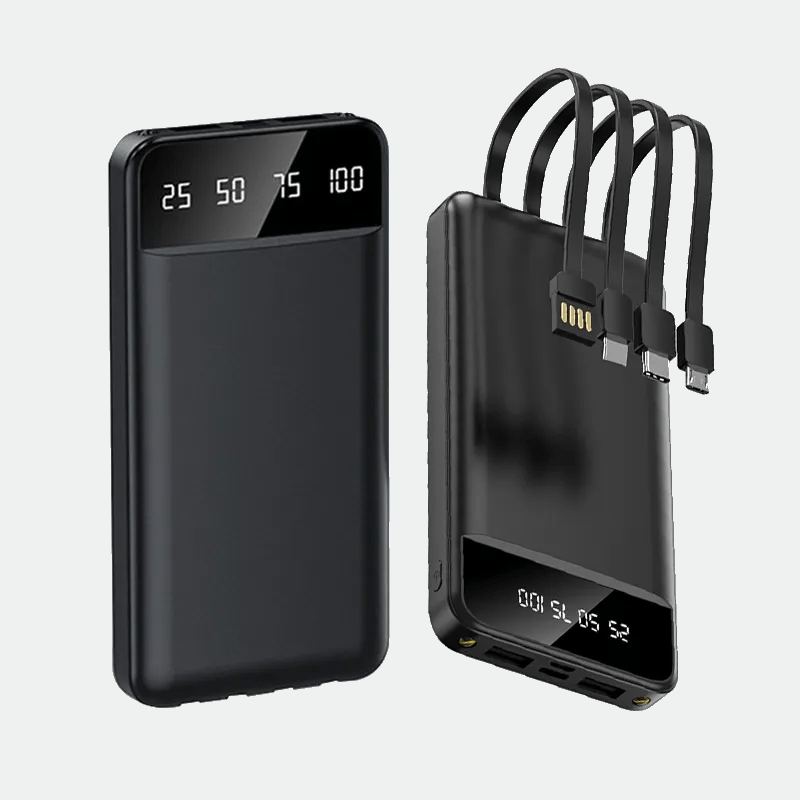 Повербанк KT T51X 50000mAh з набором зарядних кабелів Чорний, фото 1