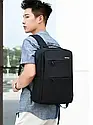 Універсальний комплект для щоденного використання Backpack Black 3 в 1 Рюкзак Сумка Клатч Сірий, фото 3