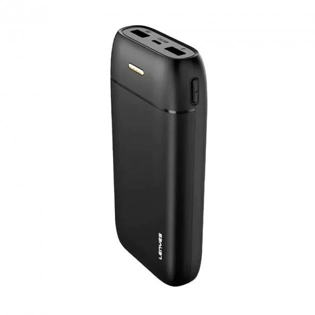 Портативна універсальна батарея LENYES PX267 Black 20000 mAh 2 A 5 W USB,Type-C, MicroUSB, фото 1