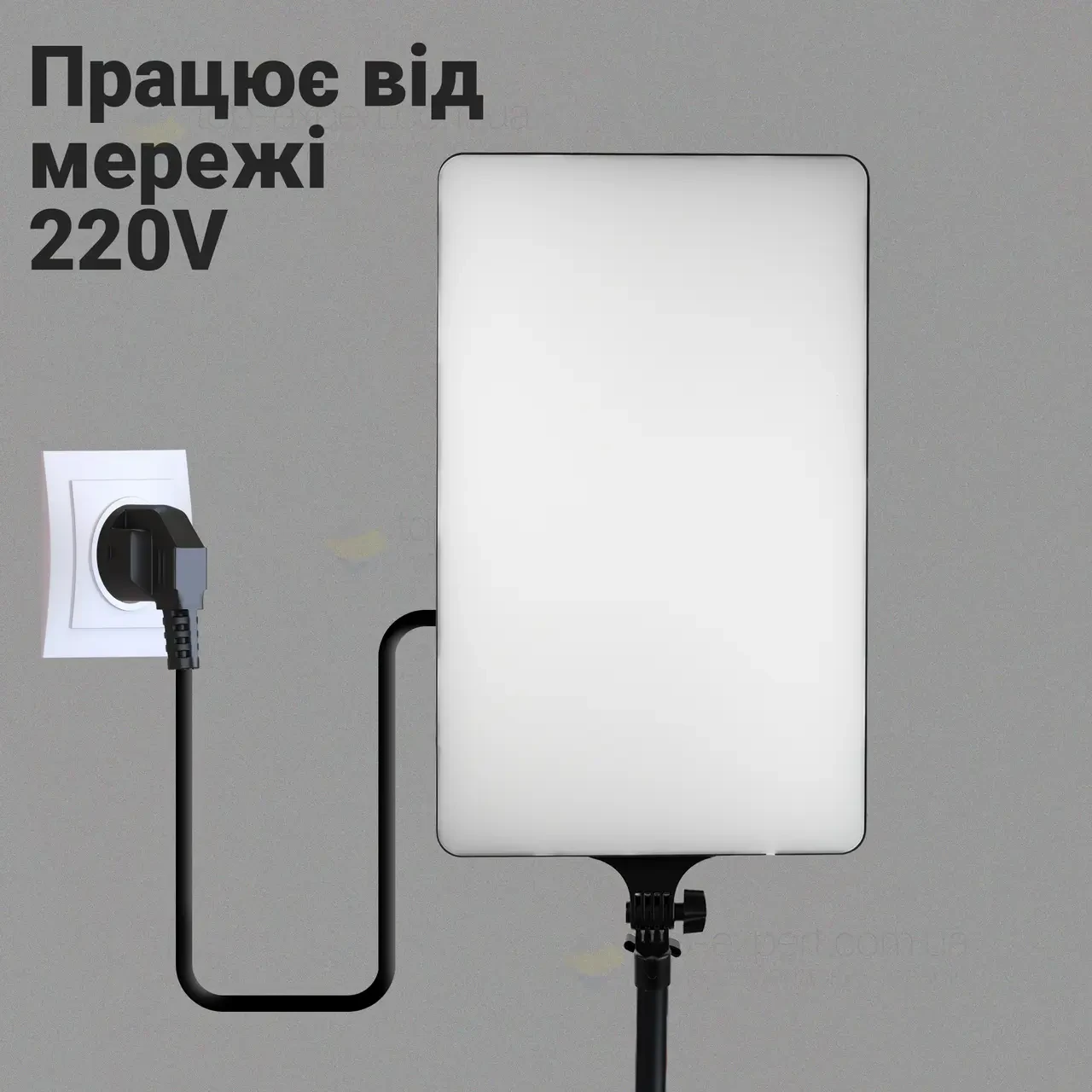 Прямокутна LED-лампа для фотостудії з пультом дистанційного керування: RL-24, фото 1