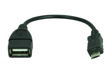 Дата кабель OTG USB 2.0 AF to Micro 5P 0.1m Atcom