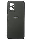 Чохол силікон "Оригінал Велюр" Oppo A76 Black