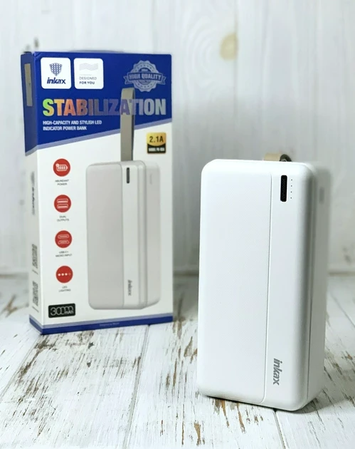 Потужний Power Bank Inkax PB-03A 30000mAh, фото 1
