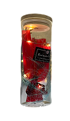 Троянда в колбі з LED-підсвіткою Велика NoA52 червона