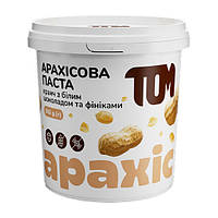 TOM peanut butter Арахісова Паста (500 g, кранч з фініками та білим шоколадом)