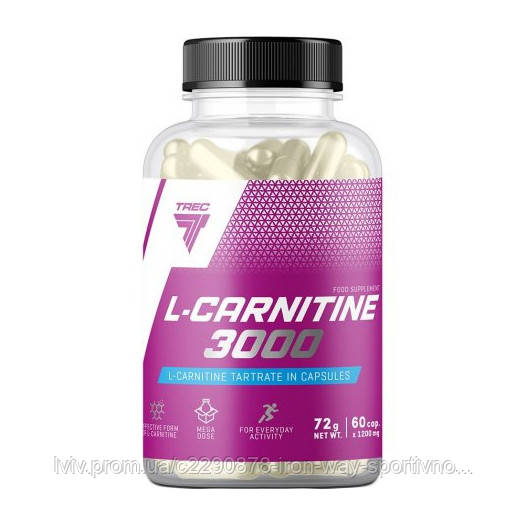 TREC nutrition L-Carnitine 3000 (60 caps), фото 1