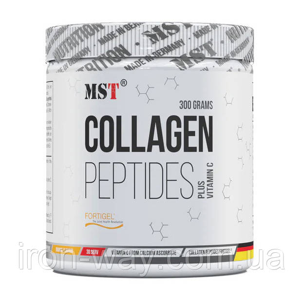 MST Collagen Peptides + Vitamin C (300 g, orange)